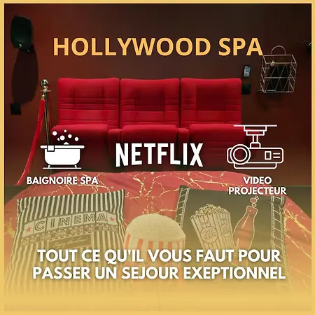 Hollywood Jacuzzi - Cinema Appartement
